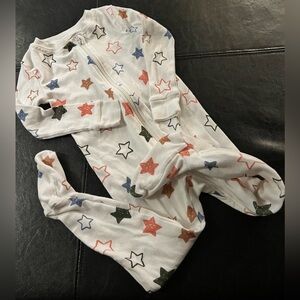 18-24m DIP baby toddler sleep & play footie pajamas zipper Suit STAR PRINT